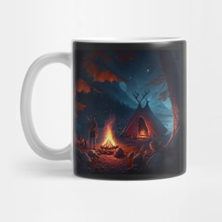 Viking Camp on the River Mug